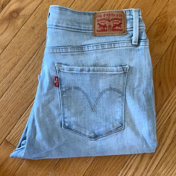 Levi’s Light Washed Mid Rise Skinny straight leg jeans‎ size 31 - Picture 1 of 11